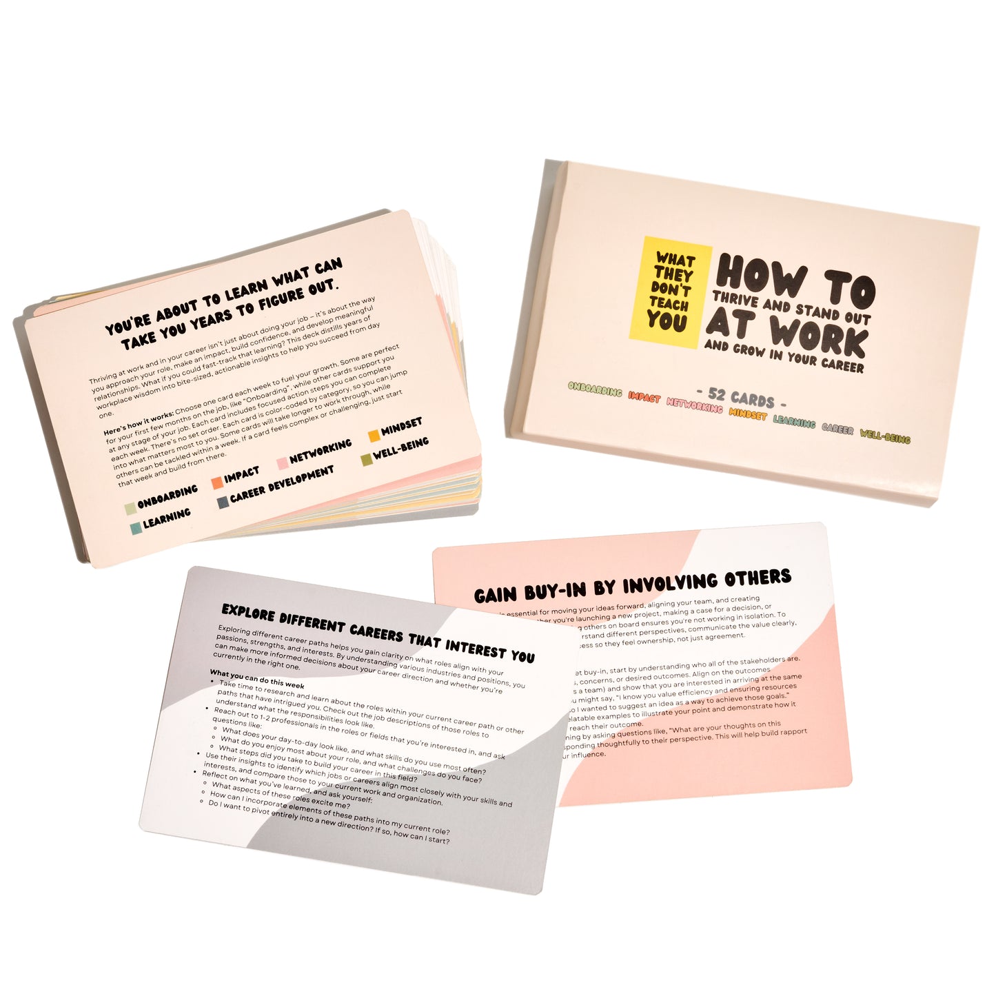 What They Don't Teach You: How To Thrive And Stand Out At Work (52-Card Deck)